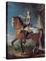 Equestrian Portrait of Louis XV (1710-74) at the Age of Thirteen, 1723-C. Parrocel-Stretched Canvas