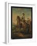 Equestrian Portrait of Louis XV (Oil on Canvas)-Charles Parrocel-Framed Giclee Print