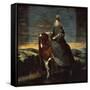 Equestrian Portrait of Margarita d'Austria-Diego Velazquez-Framed Stretched Canvas