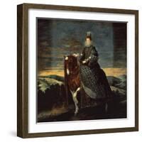 Equestrian Portrait of Margarita d'Austria-Diego Velazquez-Framed Giclee Print