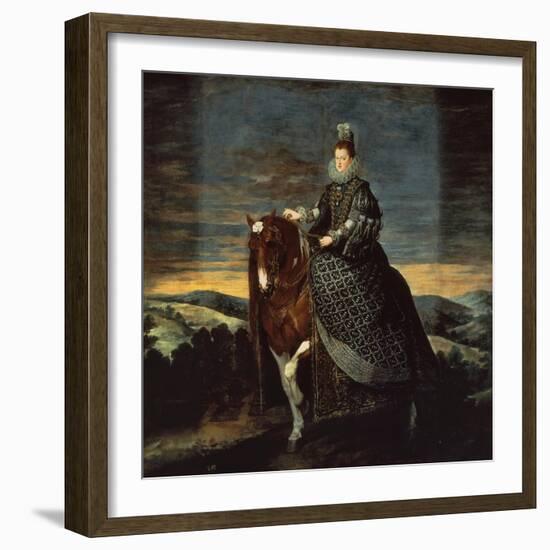 Equestrian Portrait of Margarita d'Austria-Diego Velazquez-Framed Giclee Print