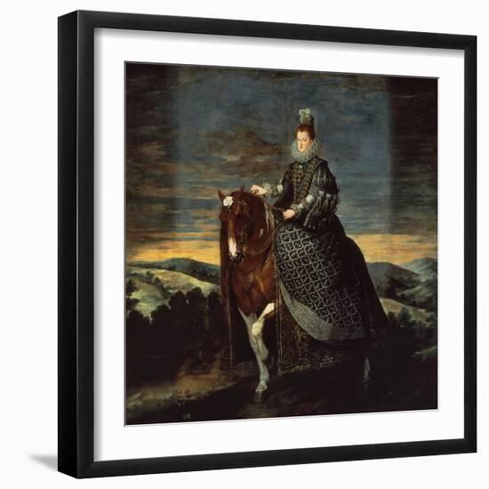 Equestrian Portrait of Margarita d'Austria-Diego Velazquez-Framed Giclee Print