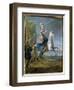 Equestrian Portrait of Maria Leszczynska (1703-68)-Jean-Baptiste Martin-Framed Giclee Print