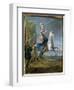 Equestrian Portrait of Maria Leszczynska (1703-68)-Jean-Baptiste Martin-Framed Giclee Print