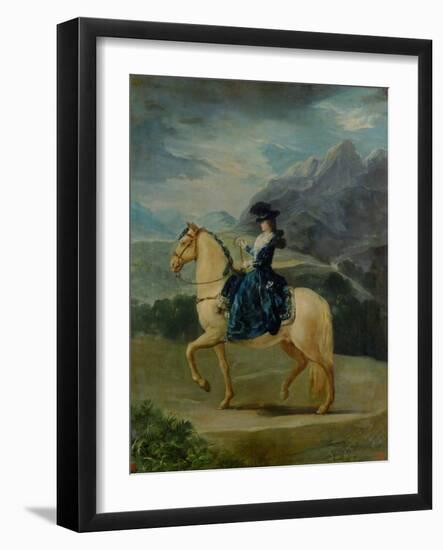 Equestrian Portrait of Maria Teresa De Vallabriga-Suzanne Valadon-Framed Giclee Print