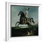 Equestrian Portrait of Marie Antoinette in Hunting Attire, 1783-Louis-Auguste Brun-Framed Giclee Print