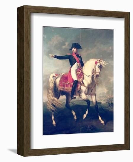 Equestrian Portrait of Napoleon I (1769-1821) 1810-Joseph Chabord-Framed Giclee Print