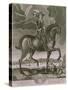 Equestrian Portrait of Oliver Cromwell circa 1655-Albert Haelwegh-Stretched Canvas