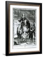 Equestrian Portrait of Oliver Cromwell-null-Framed Giclee Print