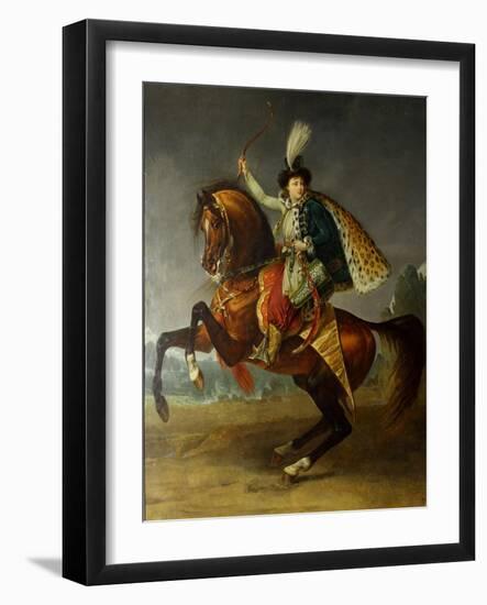 Equestrian Portrait of Prince Boris Nikolayevich Yusupov (1794-184), 1809-Antoine-Jean Gros-Framed Giclee Print