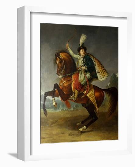 Equestrian Portrait of Prince Boris Nikolayevich Yusupov (1794-184), 1809-Antoine-Jean Gros-Framed Giclee Print