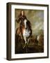 Equestrian Portrait of Prince Eugene De Savoie (1663-1736) circa 1700-10-null-Framed Giclee Print