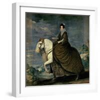 Equestrian Portrait of Queen Isabella of Bourbon, Wife of Philip IV-Diego Velazquez-Framed Giclee Print