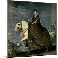 Equestrian Portrait of Queen Isabella of Bourbon, Wife of Philip IV-Diego Velazquez-Mounted Giclee Print