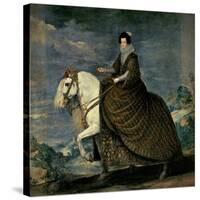 Equestrian Portrait of Queen Isabella of Bourbon, Wife of Philip IV-Diego Velazquez-Stretched Canvas