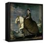 Equestrian Portrait of Queen Isabella of Bourbon, Wife of Philip IV-Diego Velazquez-Framed Stretched Canvas