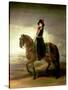 Equestrian Portrait of Queen Maria Luisa Wife of King Charles IV of Spain-Francisco de Goya-Stretched Canvas