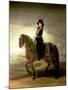 Equestrian Portrait of Queen Maria Luisa Wife of King Charles IV of Spain-Francisco de Goya-Mounted Giclee Print