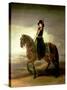 Equestrian Portrait of Queen Maria Luisa Wife of King Charles IV of Spain-Francisco de Goya-Stretched Canvas