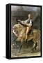 Equestrian Portrait of Stanislas Kostka Potocki 1781-Jacques-Louis David-Framed Stretched Canvas