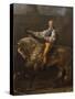 Equestrian Portrait of Stanislaw Kostka Potocki (1755-182)-Jacques Louis David-Stretched Canvas