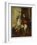 Equestrian Portrait of the Cardinal-Infante Ferdinand of Spain (1609-1641), Wearing Armour and…-Sir Anthony Van Dyck (Follower of)-Framed Giclee Print