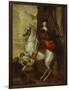 Equestrian Portrait of the Cardinal-Infante Ferdinand of Spain (1609-1641), Wearing Armour and…-Sir Anthony Van Dyck (Follower of)-Framed Giclee Print