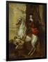 Equestrian Portrait of the Cardinal-Infante Ferdinand of Spain (1609-1641), Wearing Armour and…-Sir Anthony Van Dyck (Follower of)-Framed Giclee Print