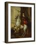 Equestrian Portrait of the Cardinal-Infante Ferdinand of Spain (1609-1641), Wearing Armour and…-Sir Anthony Van Dyck (Follower of)-Framed Giclee Print