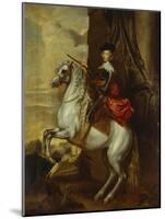 Equestrian Portrait of the Cardinal-Infante Ferdinand of Spain (1609-1641), Wearing Armour and…-Sir Anthony Van Dyck (Follower of)-Mounted Giclee Print