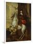 Equestrian Portrait of the Cardinal-Infante Ferdinand of Spain (1609-1641), Wearing Armour and…-Sir Anthony Van Dyck (Follower of)-Framed Premium Giclee Print