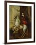 Equestrian Portrait of the Cardinal-Infante Ferdinand of Spain (1609-1641), Wearing Armour and…-Sir Anthony Van Dyck (Follower of)-Framed Giclee Print