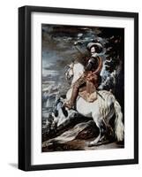 Equestrian Portrait of the Count-duke of Olivares, 1634-Diego Velazquez-Framed Giclee Print
