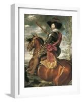 Equestrian Portrait of the Count-Duke of Olivares-Diego Velazquez-Framed Art Print