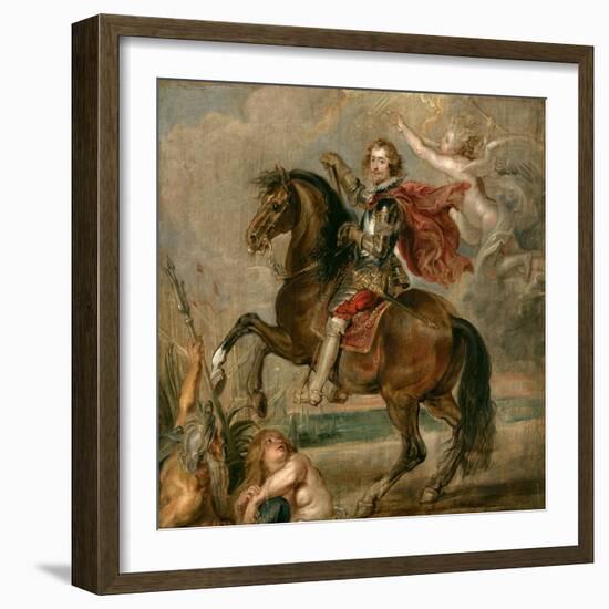 Equestrian Portrait of the Duke of Buckingham-Peter Paul Rubens-Framed Giclee Print