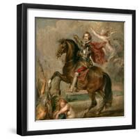 Equestrian Portrait of the Duke of Buckingham-Peter Paul Rubens-Framed Giclee Print