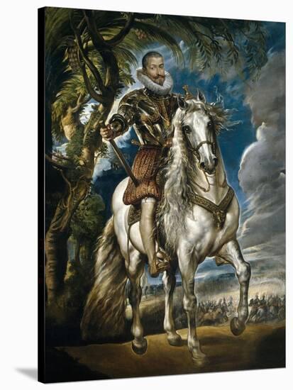 Equestrian Portrait of the Duke of Lerma, 1603-Peter Paul Rubens-Stretched Canvas