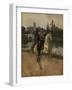 Equestrian Portrait of the Emperor Alexander III (1845-189) at Gatchina-Nikolai Gustavovich Schilder-Framed Giclee Print