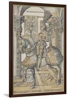 Equestrian Portrait of the Emperor Maximilian I, 1508-Hans Burgkmair-Framed Giclee Print