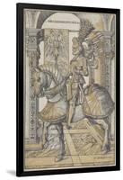 Equestrian Portrait of the Emperor Maximilian I, 1508-Hans Burgkmair-Framed Giclee Print