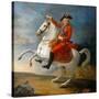 Equestrian Portrait of the King Louis XVI (1754-179)-Jean Baptiste François Carteaux-Stretched Canvas