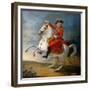 Equestrian Portrait of the King Louis XVI (1754-179)-Jean Baptiste François Carteaux-Framed Giclee Print