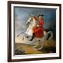 Equestrian Portrait of the King Louis XVI (1754-179)-Jean Baptiste François Carteaux-Framed Giclee Print