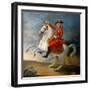 Equestrian Portrait of the King Louis XVI (1754-179)-Jean Baptiste François Carteaux-Framed Giclee Print