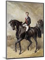 Equestrian Portrait of the Prince Eugene Louis Napoleon by Charles Porion-null-Mounted Giclee Print