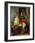 Equestrian Portrait of Thomas Francis of Carignan, Duke of Savoy, 1634-Sir Anthony Van Dyck-Framed Giclee Print