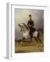 Equestrian Portrait of William II, King of the Netherlands-Nicolaas Pieneman-Framed Art Print