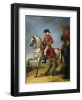 Equestrian Portrait, the First Consul Awarding a Sabre of Honor, after Battle of Marengo, June 1800-Antoine Jean Gros-Framed Art Print