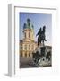 Equestrian sculpture of Friedrich Wilhelm I in the Court of Honour of Charlottenburg Palace-null-Framed Art Print