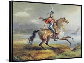 Equestrian Self Portrait, 1806-08-Louis Lejeune-Framed Stretched Canvas